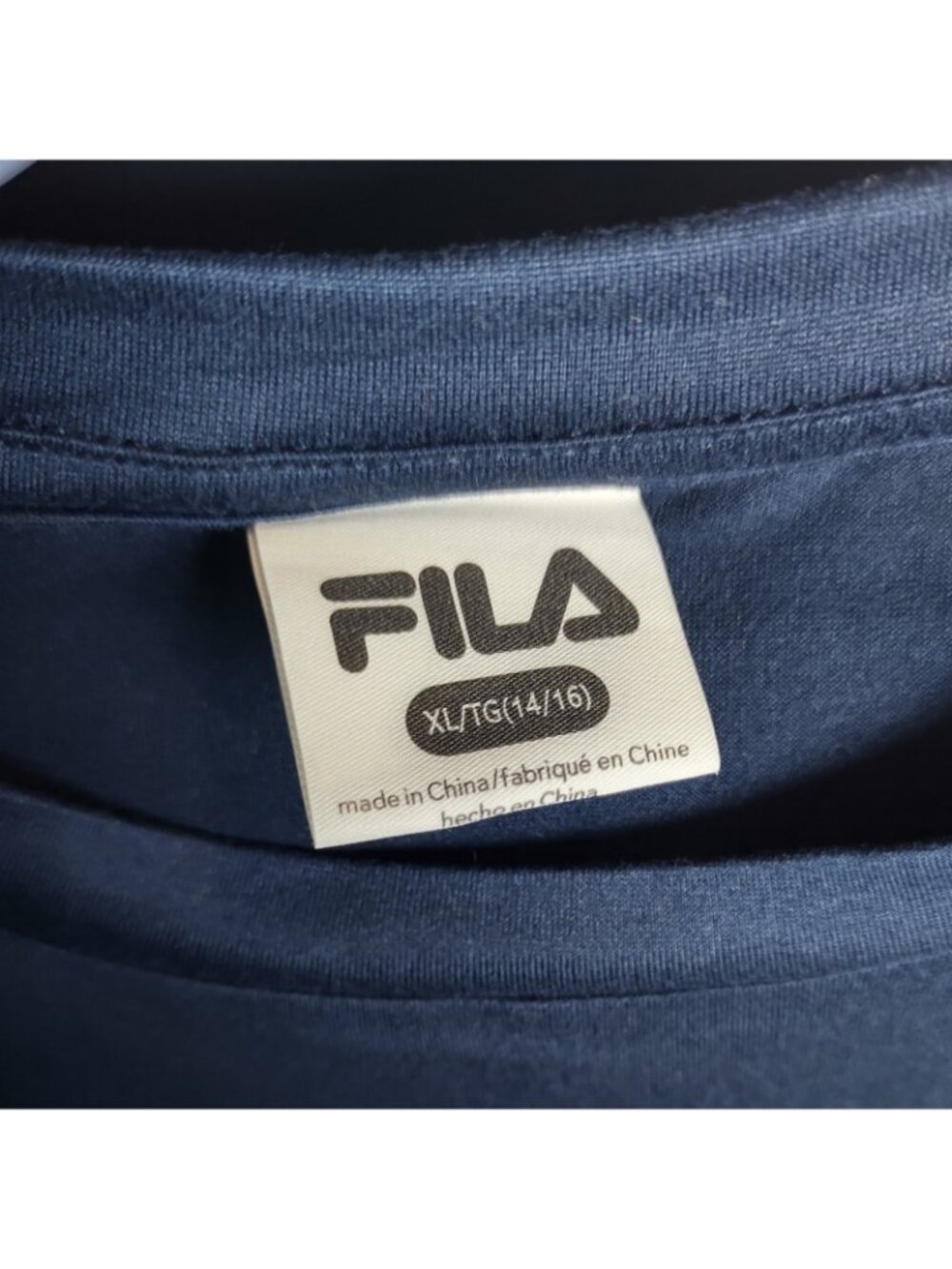 FILA XL 14/16 Performance Athletic Top Stretch Poly Spandex Activewear Black - Picture 6 of 8